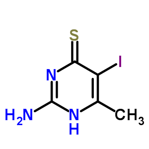 2-Amino-4-methyl-5-iodo-6-pyrimidinethiolStructure,63732-01-4Structure 2-Amino-4-methyl-5-iodo-6-pyrimidinethiol Structure,63732-01-4Structure