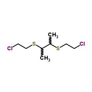 2,3-Bis(2-chloroethylthio)butaneStructure,63732-12-7Structure 2,3-Bis(2-chloroethylthio)butane Structure,63732-12-7Structure