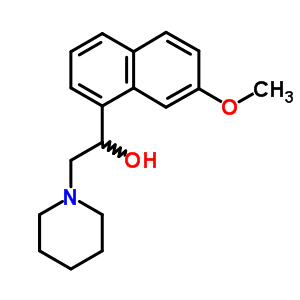 7-Methoxy-α-(piperidinomethyl)-1-naphthalenemethanolStructure,63766-09-6Structure 7-Methoxy-α-(piperidinomethyl)-1-naphthalenemethanol Structure,63766-09-6Structure