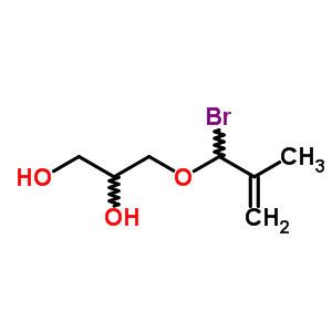 3-(1-Bromo-2-methylallyloxy)-1,2-propanediolStructure,63834-57-1Structure 3-(1-Bromo-2-methylallyloxy)-1,2-propanediol Structure,63834-57-1Structure