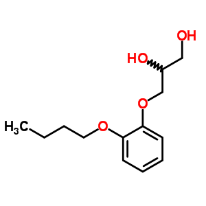 3-(O-butoxyphenoxy)-1,2-propanediolStructure,63834-61-7Structure 3-(O-butoxyphenoxy)-1,2-propanediol Structure,63834-61-7Structure
