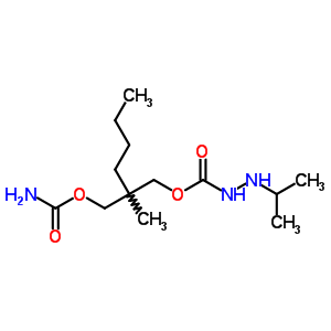 2-Butyl-2-methyl-1,3-propanediol 1-carbamate 3-isopropylaminocarbamateStructure,63834-62-8Structure 2-Butyl-2-methyl-1,3-propanediol 1-carbamate 3-isopropylaminocarbamate Structure,63834-62-8Structure