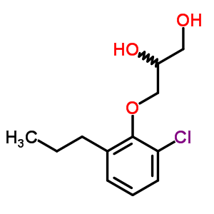 3-(2-Chloro-6-propylphenoxy)-1,2-propanediolStructure,63834-71-9Structure 3-(2-Chloro-6-propylphenoxy)-1,2-propanediol Structure,63834-71-9Structure