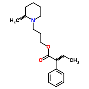 2-Phenylbutyric acid 3-(2-methylpiperidino)propyl esterStructure,63867-24-3Structure 2-Phenylbutyric acid 3-(2-methylpiperidino)propyl ester Structure,63867-24-3Structure
