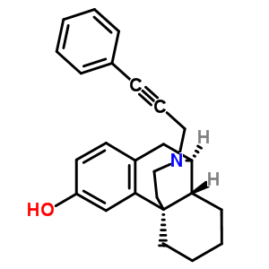 (-)-17-(3-Phenyl-2-propynyl)morphinan-3-olStructure,63868-24-6Structure (-)-17-(3-Phenyl-2-propynyl)morphinan-3-ol Structure,63868-24-6Structure
