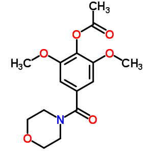 4-(4-Acetoxy-3,5-dimethoxybenzoyl)morpholineStructure,63868-49-5Structure 4-(4-Acetoxy-3,5-dimethoxybenzoyl)morpholine Structure,63868-49-5Structure