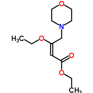 β-ethoxy-4-morpholine-2-butenoic acid ethyl esterStructure,63868-56-4Structure β-ethoxy-4-morpholine-2-butenoic acid ethyl ester Structure,63868-56-4Structure