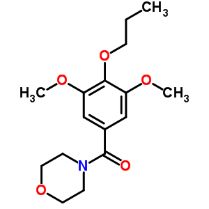 4-(3,5-Dimethoxy-4-propoxybenzoyl)morpholineStructure,63868-59-7Structure 4-(3,5-Dimethoxy-4-propoxybenzoyl)morpholine Structure,63868-59-7Structure