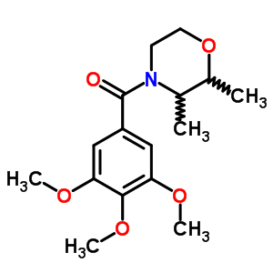2,3-Dimethyl-4-(3,4,5-trimethoxybenzoyl)morpholineStructure,63868-63-3Structure 2,3-Dimethyl-4-(3,4,5-trimethoxybenzoyl)morpholine Structure,63868-63-3Structure