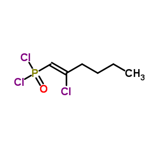 (2-Chloro-1-hexenyl)dichlorophosphine oxideStructure,63869-30-7Structure (2-Chloro-1-hexenyl)dichlorophosphine oxide Structure,63869-30-7Structure