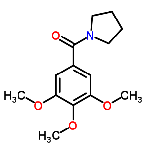 1-(3,4,5-Trimethoxybenzoyl)pyrrolidineStructure,63886-38-4Structure 1-(3,4,5-Trimethoxybenzoyl)pyrrolidine Structure,63886-38-4Structure