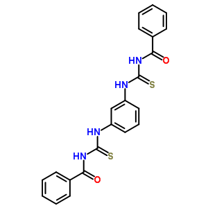 N’,n’’’-(m-phenylene)bis(n-benzoylthiourea)Structure,63886-71-5Structure N’,n’’’-(m-phenylene)bis(n-benzoylthiourea) Structure,63886-71-5Structure