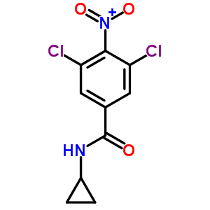 N-cyclopropyl-3,5-dichloro-4-nitrobenzamideStructure,63886-84-0Structure N-cyclopropyl-3,5-dichloro-4-nitrobenzamide Structure,63886-84-0Structure