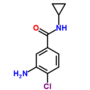 3-Amino-4-chloro-n-cyclopropylbenzamideStructure,63887-21-8Structure 3-Amino-4-chloro-n-cyclopropylbenzamide Structure,63887-21-8Structure