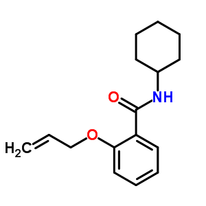 N-cyclohexyl-2-(allyloxy)benzamideStructure,63887-50-3Structure N-cyclohexyl-2-(allyloxy)benzamide Structure,63887-50-3Structure