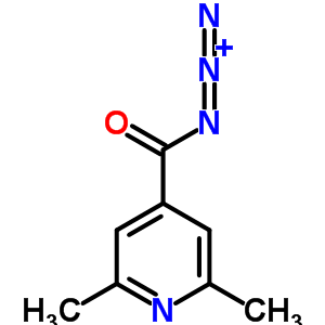 2,6-Dimethylisonicotinoyl azideStructure,63905-53-3Structure 2,6-Dimethylisonicotinoyl azide Structure,63905-53-3Structure