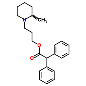 Diphenylacetic acid 3-(2-methylpiperidino)propyl esterStructure,63905-82-8Structure Diphenylacetic acid 3-(2-methylpiperidino)propyl ester Structure,63905-82-8Structure