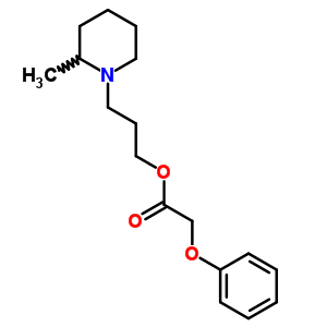 Phenoxyacetic acid 3-(2-methylpiperidino)propyl esterStructure,63906-45-6Structure Phenoxyacetic acid 3-(2-methylpiperidino)propyl ester Structure,63906-45-6Structure