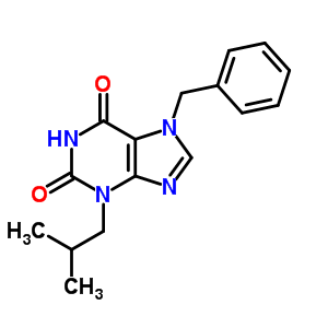 7-Benzyl-3-(2-methylpropyl)xanthineStructure,63908-36-1Structure 7-Benzyl-3-(2-methylpropyl)xanthine Structure,63908-36-1Structure