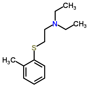 N,n-diethyl-2-(o-tolylthio)ethanamineStructure,63918-09-2Structure N,n-diethyl-2-(o-tolylthio)ethanamine Structure,63918-09-2Structure