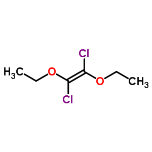 1,2-Diethoxy-1,2-dichloroetheneStructure,63918-52-5Structure 1,2-Diethoxy-1,2-dichloroethene Structure,63918-52-5Structure