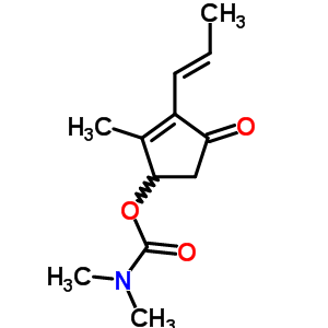 2-Allyl-3-methyl-4-(dimethylaminocarbonyloxy)-2-cyclopenten-1-oneStructure,63937-27-9Structure 2-Allyl-3-methyl-4-(dimethylaminocarbonyloxy)-2-cyclopenten-1-one Structure,63937-27-9Structure