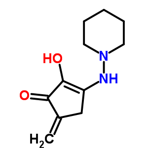 2-Hydroxy-5-methylene-3-(piperidinoamino)-2-cyclopenten-1-oneStructure,63937-31-5Structure 2-Hydroxy-5-methylene-3-(piperidinoamino)-2-cyclopenten-1-one Structure,63937-31-5Structure