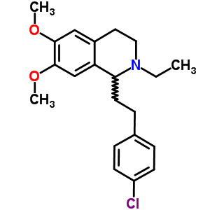 1-(4-Chlorophenethyl)-6,7-dimethoxy-2-ethyl-1,2,3,4-tetrahydroisoquinolineStructure,63937-76-8Structure 1-(4-Chlorophenethyl)-6,7-dimethoxy-2-ethyl-1,2,3,4-tetrahydroisoquinoline Structure,63937-76-8Structure