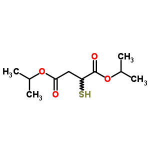 2-疏基琥珀酸二異丙酯結構式_63979-80-6結構式