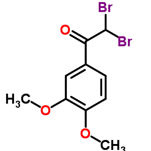 2,2-Dibromo-1-(3,4-dimethoxyphenyl)ethanoneStructure,63987-72-4Structure 2,2-Dibromo-1-(3,4-dimethoxyphenyl)ethanone Structure,63987-72-4Structure