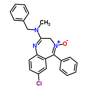7-Chloro-n-methyl-5-phenyl-n-(phenylmethyl)-3h-1,4-benzodiazepin-2-amine4-oxideStructure,63991-69-5Structure 7-Chloro-n-methyl-5-phenyl-n-(phenylmethyl)-3h-1,4-benzodiazepin-2-amine4-oxide Structure,63991-69-5Structure