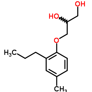 3-(2-Propyl-p-tolyloxy)-1,2-propanediolStructure,63991-80-0Structure 3-(2-Propyl-p-tolyloxy)-1,2-propanediol Structure,63991-80-0Structure