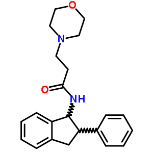 N-(2-morpholinopropionyl)-2-phenyl-1-indanamineStructure,63992-14-3Structure N-(2-morpholinopropionyl)-2-phenyl-1-indanamine Structure,63992-14-3Structure