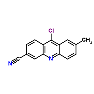 9-Chloro-7-methyl-3-acridinecarbonitrileStructure,64011-90-1Structure 9-Chloro-7-methyl-3-acridinecarbonitrile Structure,64011-90-1Structure