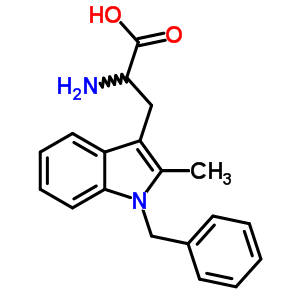 (αs)-α-amino-1-benzyl-2-methyl-1h-indole-3-propionic acidStructure,64024-05-1Structure (αs)-α-amino-1-benzyl-2-methyl-1h-indole-3-propionic acid Structure,64024-05-1Structure