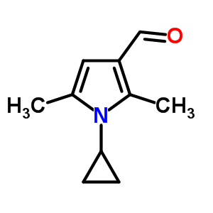 1H-Pyrrole-3-carboxaldehyde,1-cyclopropyl-2,5-dimethyl-(9ci)Structure,640264-45-5Structure 1H-Pyrrole-3-carboxaldehyde,1-cyclopropyl-2,5-dimethyl-(9ci) Structure,640264-45-5Structure