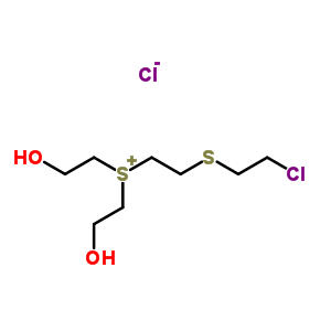 Bis(2-hydroxyethyl)-2-(2-chloroethylthio)ethylsulphonium chlorideStructure,64036-91-5Structure Bis(2-hydroxyethyl)-2-(2-chloroethylthio)ethylsulphonium chloride Structure,64036-91-5Structure