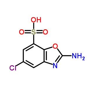 2-Amino-5-chloro-7-benzoxazolesulfonic acidStructure,64037-29-2Structure 2-Amino-5-chloro-7-benzoxazolesulfonic acid Structure,64037-29-2Structure