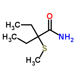 2-Ethyl-2-(methylthio)butyramideStructure,64037-67-8Structure 2-Ethyl-2-(methylthio)butyramide Structure,64037-67-8Structure