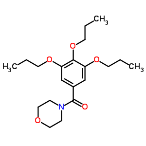 4-(3,4,5-Tripropoxybenzoyl)morpholineStructure,64039-01-6Structure 4-(3,4,5-Tripropoxybenzoyl)morpholine Structure,64039-01-6Structure