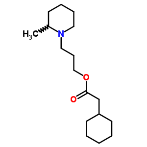 Cyclohexylacetic acid 3-(2-methylpiperidino)propyl esterStructure,64046-51-1Structure Cyclohexylacetic acid 3-(2-methylpiperidino)propyl ester Structure,64046-51-1Structure