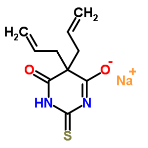 5,5-Diallyl-2-sodiothio-4,6(1h,5h)-pyrimidinedioneStructure,64058-04-4Structure 5,5-Diallyl-2-sodiothio-4,6(1h,5h)-pyrimidinedione Structure,64058-04-4Structure