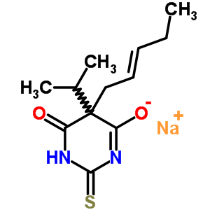 5-Isopropyl-5-(2-pentenyl)-2-sodiothio-4,6(1h,5h)-pyrimidinedioneStructure,64059-38-7Structure 5-Isopropyl-5-(2-pentenyl)-2-sodiothio-4,6(1h,5h)-pyrimidinedione Structure,64059-38-7Structure