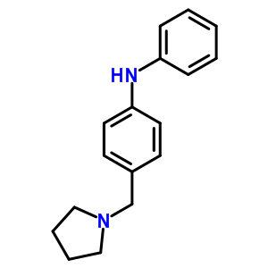 1-(P-anilinobenzyl)pyrrolidineStructure,64097-55-8Structure 1-(P-anilinobenzyl)pyrrolidine Structure,64097-55-8Structure