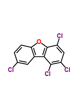 1,2,4,8-TetrachlorodibenzofuranStructure,64126-87-0Structure 1,2,4,8-Tetrachlorodibenzofuran Structure,64126-87-0Structure