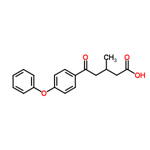 3-Methyl-5-oxo-5-(4-phenoxyphenyl)valeric acidStructure,64157-56-8Structure 3-Methyl-5-oxo-5-(4-phenoxyphenyl)valeric acid Structure,64157-56-8Structure