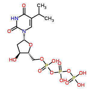 5-Isopropyl-2-deoxyuridine triphosphateStructure,64374-79-4Structure 5-Isopropyl-2-deoxyuridine triphosphate Structure,64374-79-4Structure