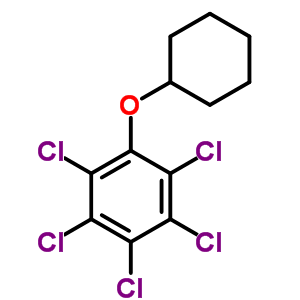 Cyclohexylpentachlorophenyl etherStructure,64436-33-5Structure Cyclohexylpentachlorophenyl ether Structure,64436-33-5Structure