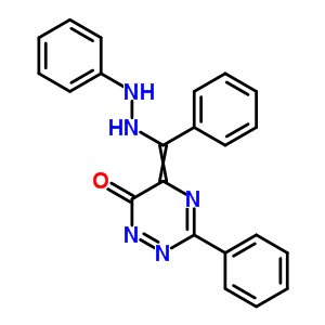 3-苯基-5-[苯基-(2-苯肼基)亞甲基]-1,2,4-噻嗪-6-酮結構式_64445-46-1結構式