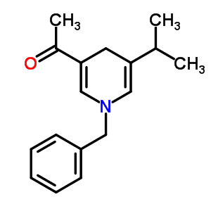 1-[1,4-二氫-5-(1-甲基乙基)-1-(苯基甲基)-3-吡啶]-乙酮結(jié)構(gòu)式_64530-36-5結(jié)構(gòu)式